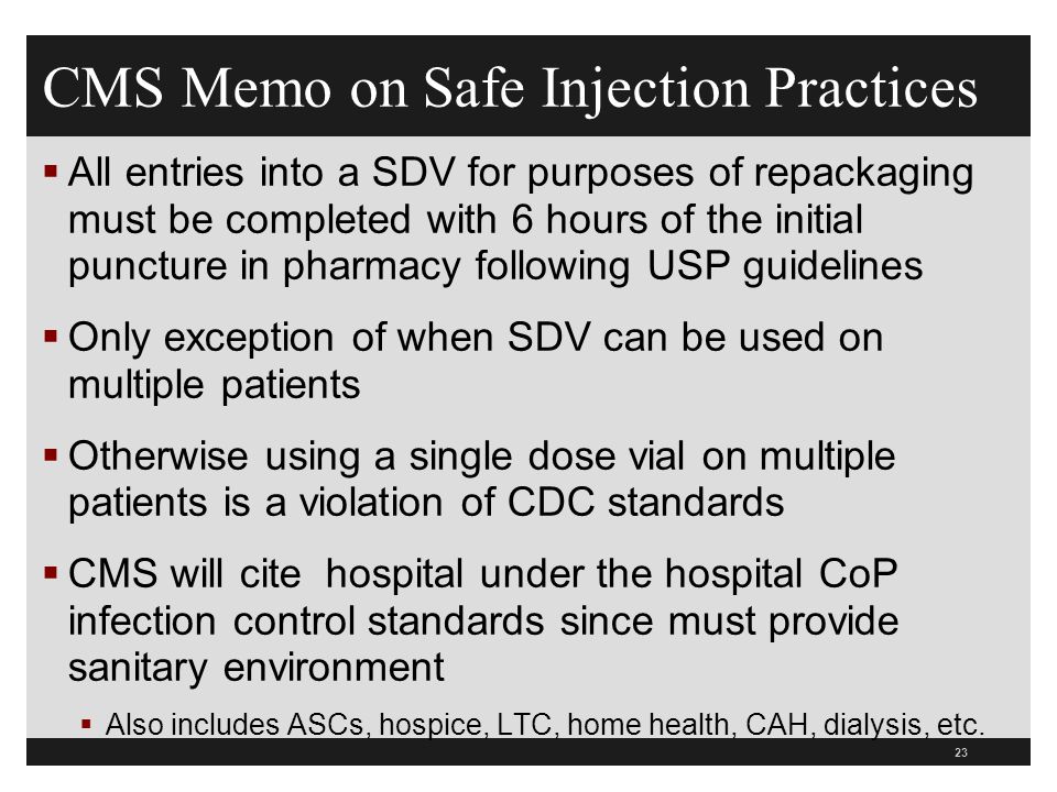 CMS Infection Control Standards What Hospitals Need to Know - ppt 